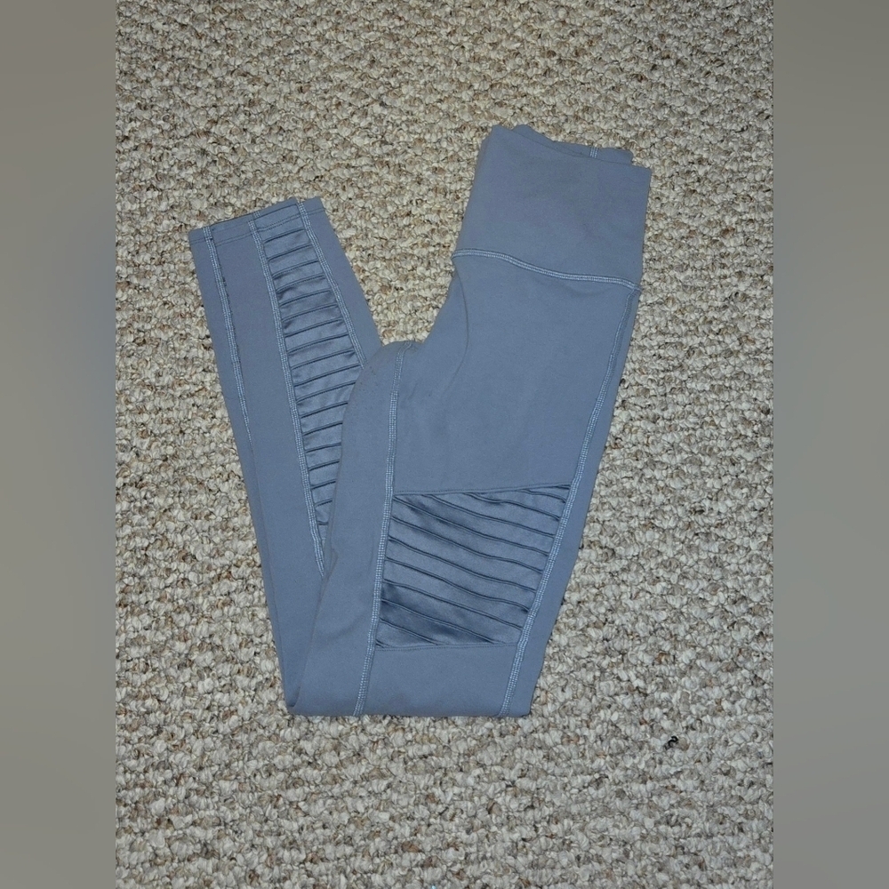 Alo High Waisted Moto Legging In Blue